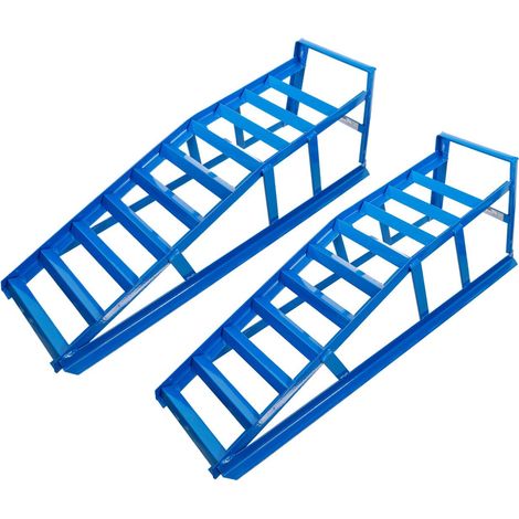 Bgs Technic – Paire de rampes de levage 2 tonnes – Acier soudé – Dimensions 835x310x265mm – Pour véhicules légers jusqu'à 185mm de large