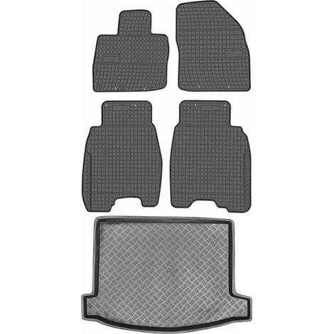 Honda Civic VIII Schrägheck (2006–2011) – Set: Gummifußmatten + Kofferraummatte