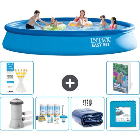 Intex Piscine Easy Set Ronde - 457x84 cm - 7-pièces S188 (1/5)