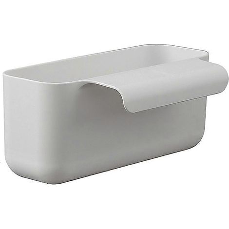 Passoire d'évier avec panier filtre, récupérateur de déchets alimentaires, égouttoir à fruits, porte-éponge, étagère suspendue, organisateur gris (1/5)