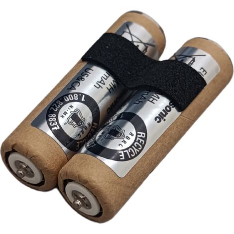 Panasonic 2x batterie Ni-MH 1.2V 1100mAh 54.5mm EU rasoio ER1511 ER1611 (1/4)