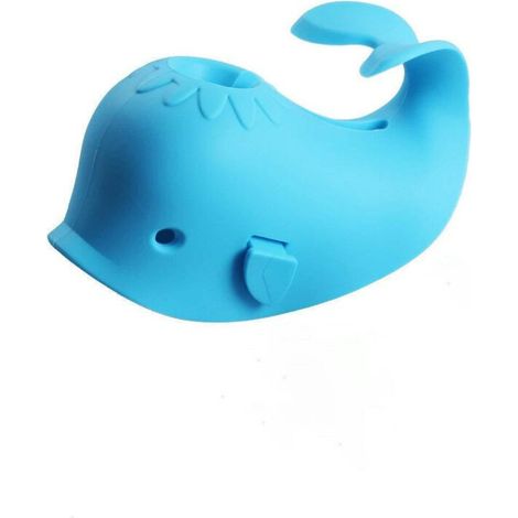 (Blau) Badewannenarmatur-Abdeckung, Babybadewannen-Armaturenschutz, Duschschutz für Kleinkinder, Universalgröße – Wal (1/4)
