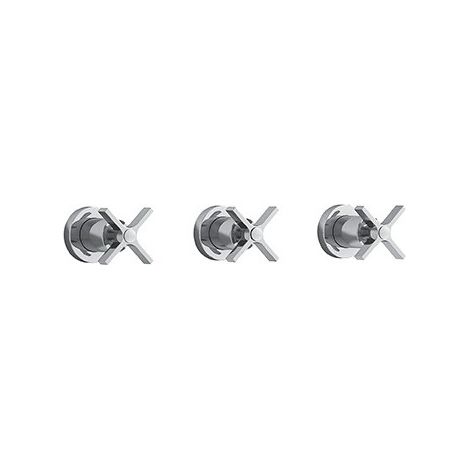 Douche Cross Road Encastre Melangeur 2 Sorties Chrome Robinetterie CROSS ROAD - CRISTINA ONDYNA CR11451