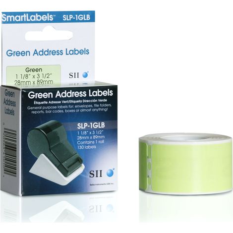 Seiko Instruments SLP-1GLB Verde Etichetta per stampante autoadesiva