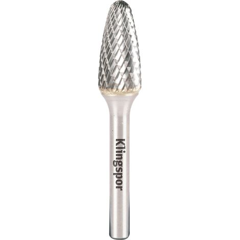 Klingspor HF 100 F Hartmetallfräser, 8 x 20 x 6 mm Kreuzverzahnung (1/2)