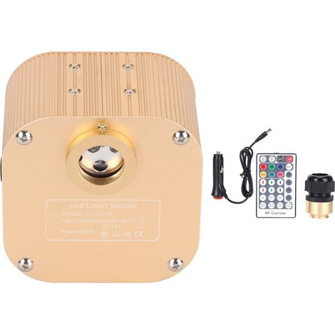 Pilote d'éclairage 16W pour plafond étoilé LED, fibre optique, décor maison voiture, AC85-265V (1/5)