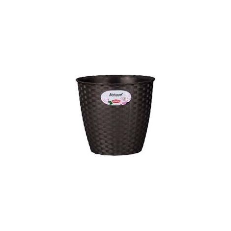 VASO NATURAL MOKA- -  ø cm.29x26.5h. - lt.12.5 - 3 pezzi STEFANPLAST