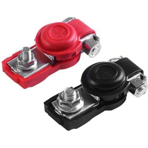 Cosse Batterie Bornes de Batterie Cosse Batterie 12v Connecteurs de Batterie, Coupe Batterie Cosse Batterie Voiture Bornes Batterie Connecteur Batterie pour Bateau/Camion/Voiture/Van (1 (1/4)