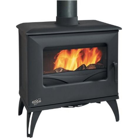 Poêle à bois fonte 8kw anthracite - Godin - 388151ANTH