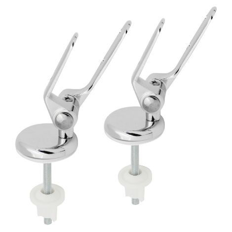 Paire de supports universels de remplacement en alliage pour sie'ges en bois boucle re'glable accessoires et pie'ces de'tache'es pour sie'ges de toilettes