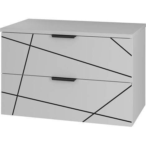 Mueble bajo lavabo 80cm encimera Teren Blanco (1/5)
