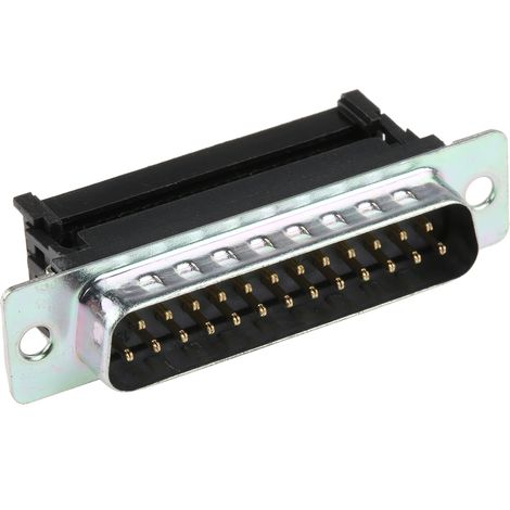 Connecteur Sub-D RS PRO 25 voies Mâle Montage sur câble Angle droit