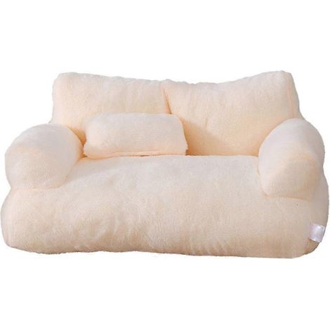 Canapé-lit pour chien moelleux, coussin épais amovible pour petits, moyens et grands animaux. (1/4)