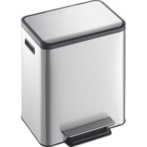 EKO, Collecteur de déchets à pédale, capacité 2 x 15 l, l x h