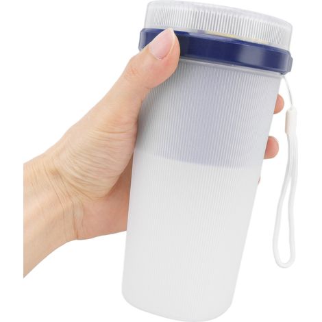 300 ml USB-wiederaufladbarer elektrischer Mixer mit Sicherheitsbecher, 6-Klingen-Design, wasserdicht und mit blauer Lichtanzeige. (1/5)