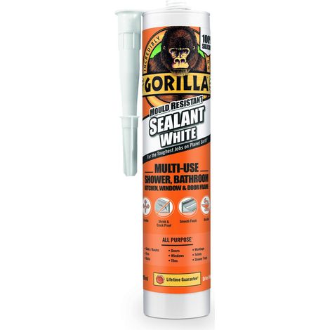 Gorilla Mould Resistant Sealant White 295ml GRGSEALWH295 (1/2)
