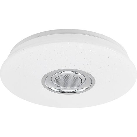 Lindby Lámpara de techo LED 'Elpida' en Blanco Plástico
