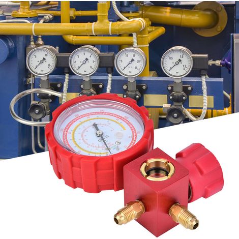 Manomètre de climatisation haute pression avec indicateur de niveau G1/4 (1/5)