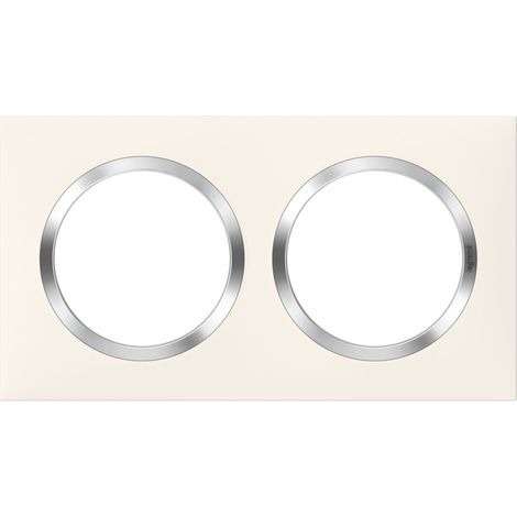 Placa doble Dooxie, LEGRAND, cromo blanco LEGRAND