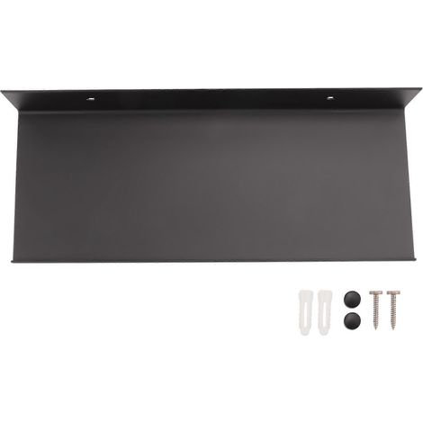 Métal mur shelves noir floating shelves bathroom racks mur affichage shelves mural cuisine spice racks 30cm (1/5)