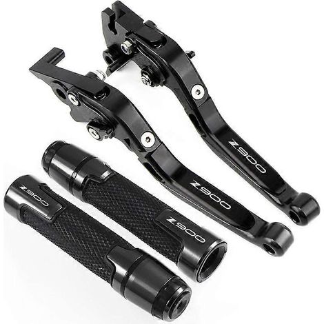 S'applique aux motos Kawasaki Z900 Z 900 2017-2022 2020 2021 : ensemble de leviers de frein et d'embrayage CNC, réglables et pliables, avec protège-guidon (P) (1/5)