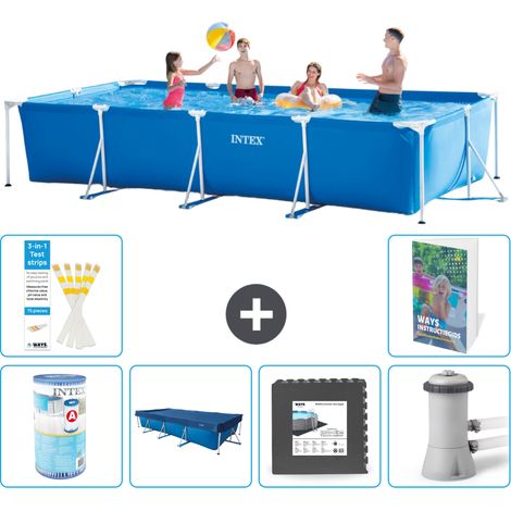 Rechteckiger Frame Pool - 450x220x84 cm - 7-teilig S41