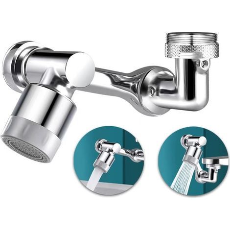 1080 Rotating Faucet Aerator, 2 Modes Adjustable Faucet Aerator, Wide Angle Aerator, Rotating Aerator, Swivel Kitchen Faucet Head (1/5)