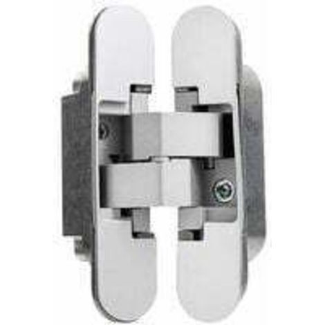 Invisible door hinge, set of 2 invisible hinges for heavy doors, load capacity 35 kg, 180° opening angle, Zama (1/4)