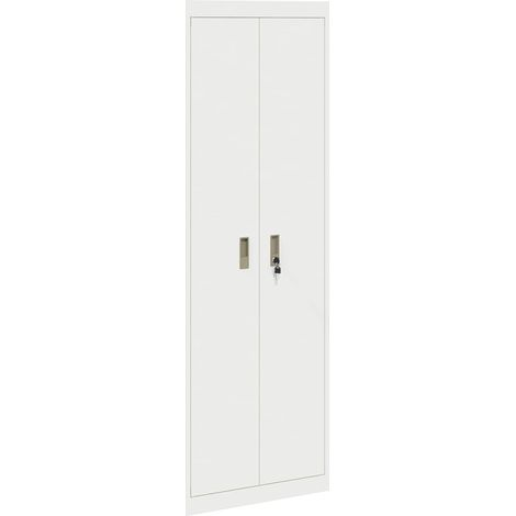 Aufbewahrungsschrank Weiß 60 x 40 x 180 cm Stahl vidaXL