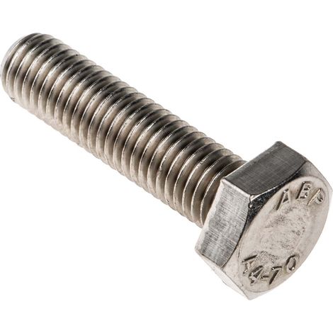 Vis à tête hexagonale, Acier Inoxydable A4 316 Brut, M10 x 40mm ( Prix pour Sachet de 25 )