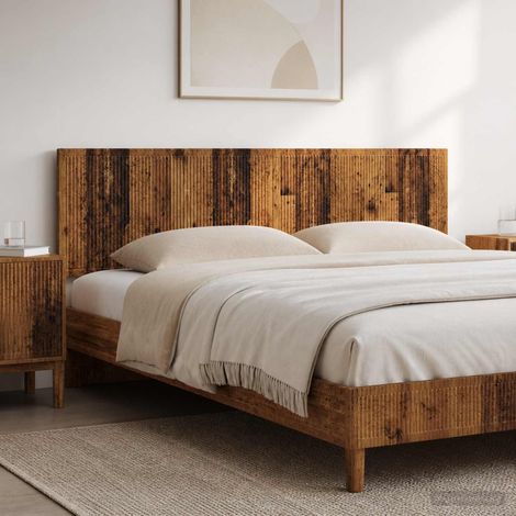 vidaXL Cabecero montada en la pared EDE Madera envejecida (1/5)
