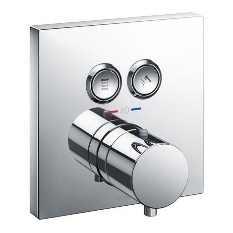 Thermostat de douche UP m 2-W-Ums et radio start/st. chromée