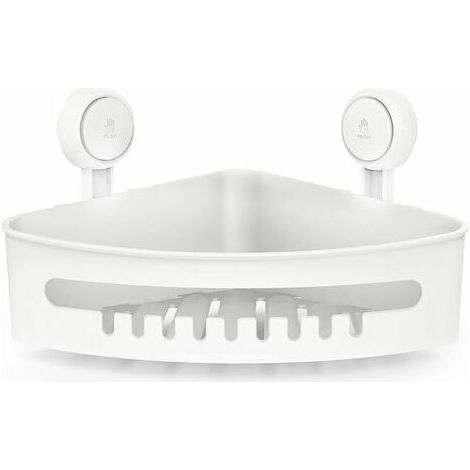 Etagère Douche sans Perçage Support Douche de Coin 1 Seconde Installation Charge 10KG Impérable Rangement pour Carrelage Paroi de la Douche Salle de Bain & Cuisine (1/5)