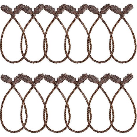 16 attaches pour guirlande de Noël, attaches torsadées décoratives pour rampe d'escalier : (1/4)