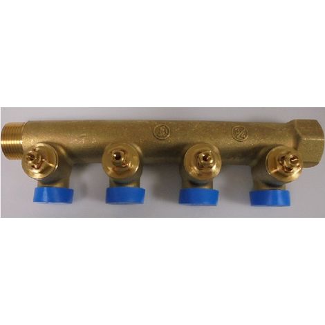 COLLETTORE CON DETENTORE 4 VIE PER SANITARI 3/4"X16 GIACOMINI R585CY024