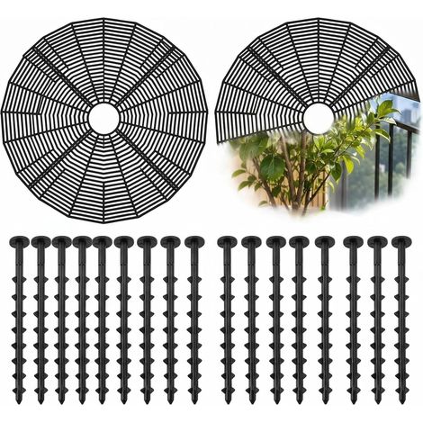 Lot de 2 Grilles de Protection Plantes Chat Découpables, Grille de protection découpable pour Pots de Fleurs – Protège des Animaux et Enfants,50CM (1/5)