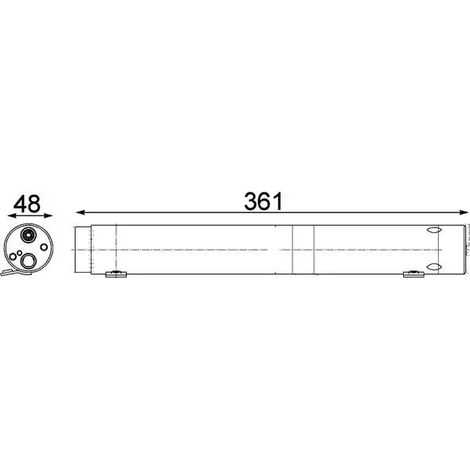 Filtre déshydratant, climatisation MAHLE AD 95 000P MERCEDES-BENZ 0028350947