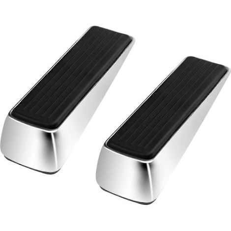 Lot de 2 butées de porte en alliage de zinc, cales de porte mobiles et résistantes pour la protection des murs de la maison et du bureau (1/5)