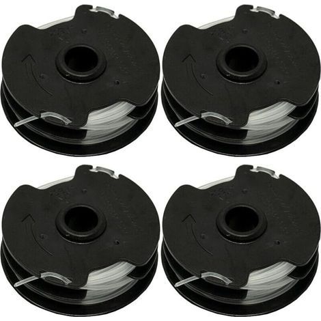 Lot de 4 bobines de Rechange pour débroussailleuse sans Fil Parkside PRTA 20-Li C3 IAN351753 (1/4)