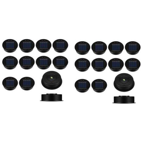 BARKBUSTERS Lot de 24 pièces de rechange pour lampes solaires, couvercles de lanterne à panneau LED étanches pour extérieur (1/4)