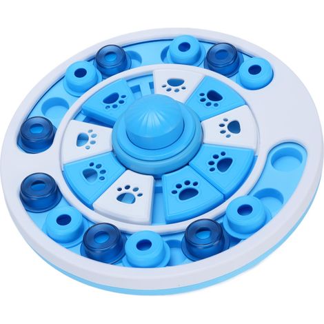 Jouet Puzzle pour chien, gamelle pour ingestion lente, stimule l'intelligence des animaux de compagnie, amusant, interactif, jeu d'entraînement, jouets d'enrichissement pour chats et chiens, bleu (1/5)