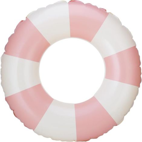 Ce flotteur gonflable bleu est idéal pour les jeux d'eau. Diamètre intérieur : 26 cm (convient aux personnes pesant entre 20 et 35 kg). (1/5)
