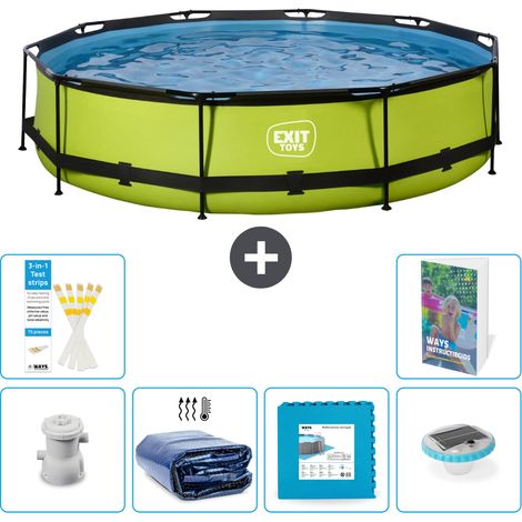 Exit Pool Rund - 360x76 cm - 7-teilig S326