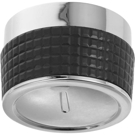 Gasgrill-Reglerknopf – Ersatzteil, 56 mm Durchmesser, schwarz galvanisiert – rutschfester Drehknopf für präzise Brennereinstellung – Ersatzteile (1/5)