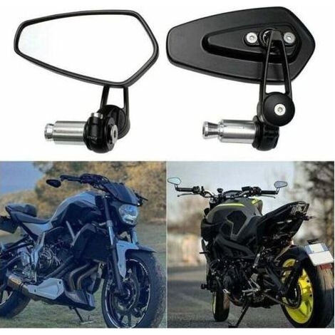 Rétroviseurs de Guidon de Moto Rétroviseurs de Moto pour XJ6 MT01 MT03 MT07 MT09 (noir)..dyk. (1/4)