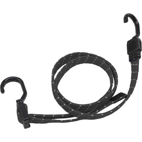 Corde de bagage de moto 100 cm réfléchissante pour vélo sangle de bagage avec crochets haute élasticité corde d'arrimage ceinture de fixation de cargaison (1/4)