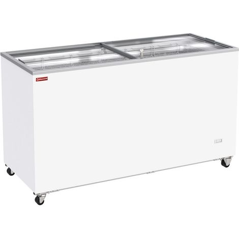Conservateur bahut, 503 litres, couvercles coulissants sur roulettes - Diamond