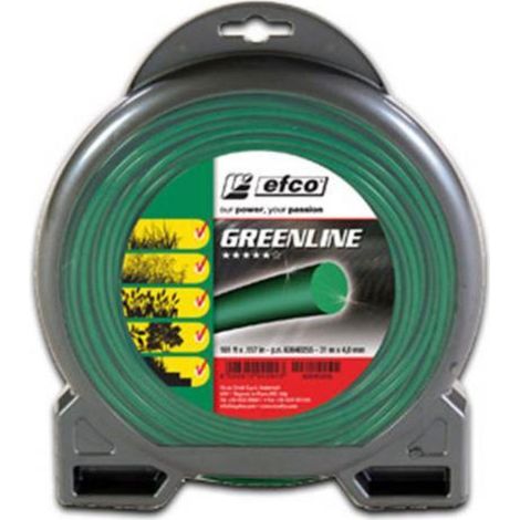 Greenline Filo per Decespugliatore Tondo 3,0 mm x 56 m