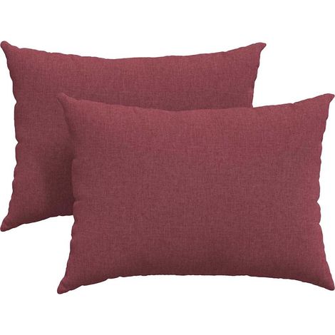 Maison Exclusive - Cuscini da Divano 2 pcs Rosso Vino 70 x 50 cm Tessuto