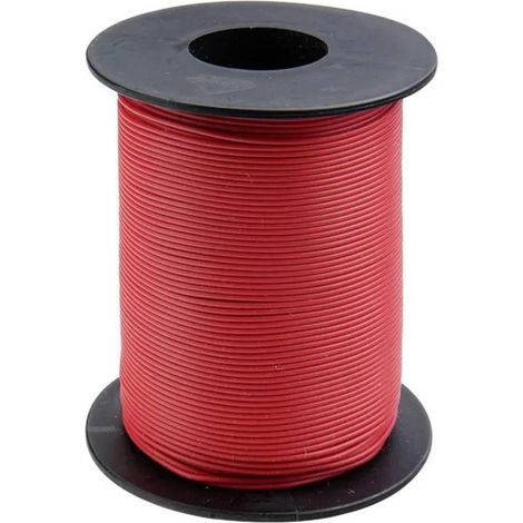 Cable monoconductor rojo Donau Elektronik 50 metros